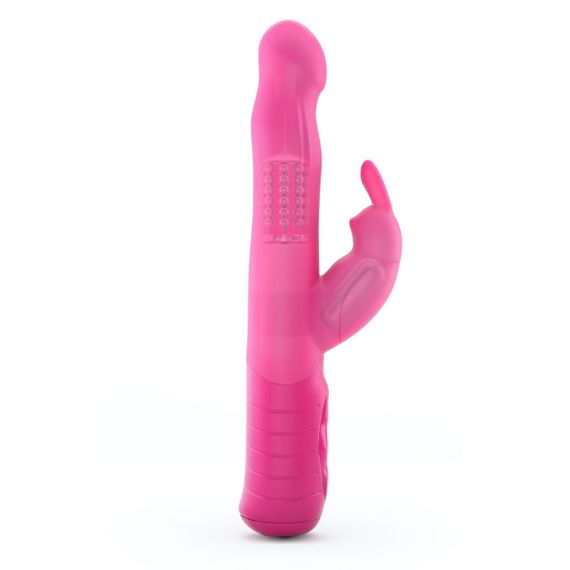 Вібратор-кролик Dorcel Baby Rabbit Magenta 2.0: Перлинний масаж, Обертова головка, Подвійна стимуляція, колір Магента | Зображення 1