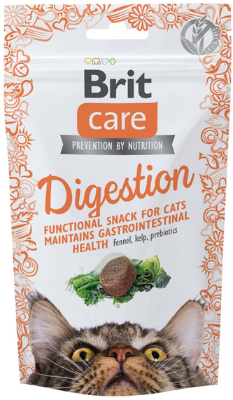Ласощі для котів Brit Care Function Snack Digestion, тунець 50г