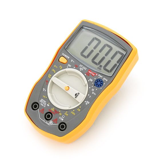 Мультиметр HAOYUE DT-33C Вимірювання: V (AC/DC), A (AC/DC), Ω, hFE, дзвінки. Функції: Data Hold, тест діодів, термопара. | Зображення 2