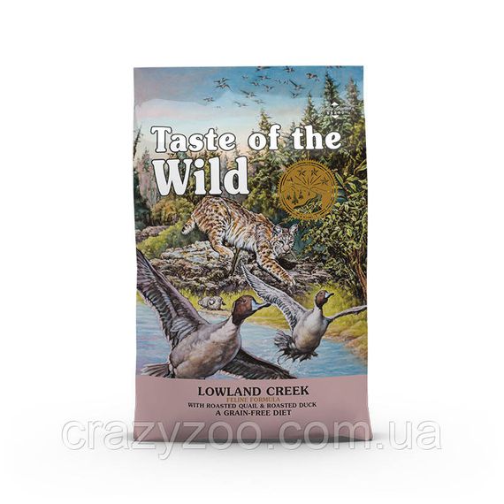 Сухий корм для котів Taste of the Wild Lowland Creek Feline Formula з качкою та смаженою перепілкою 2 кг 9767-HT18