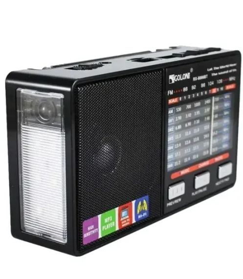 Радиоприемник аккумуляторный Golon RX 8866 с фонариком + BT / FM приемник Golon на батарейках USB MP3 | Зображення 1