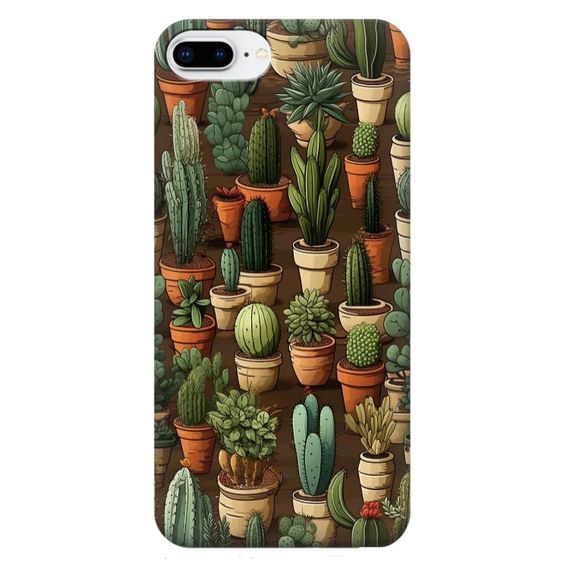 Чохол для iPhone 7 plus / iPhone 8 plus / Чохол на замовлення Принт: Кактус