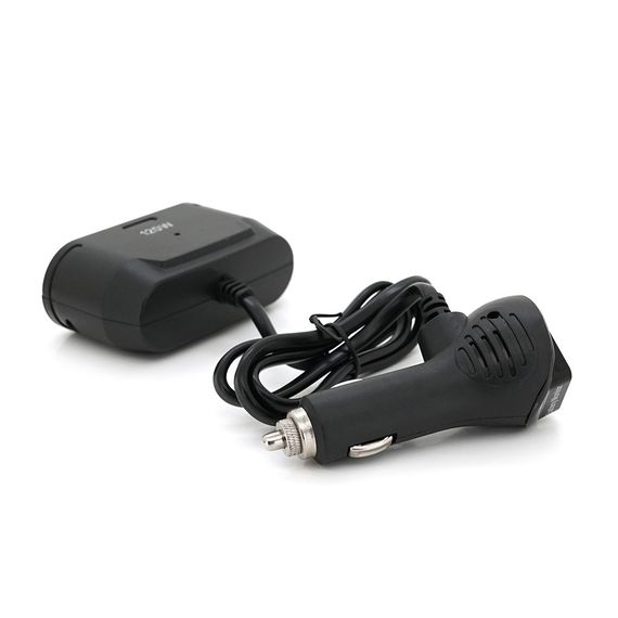 АЗУ разветвитель Olesson 1675, 12V-2*12V+2*USB, Black, Blister | Зображення 1