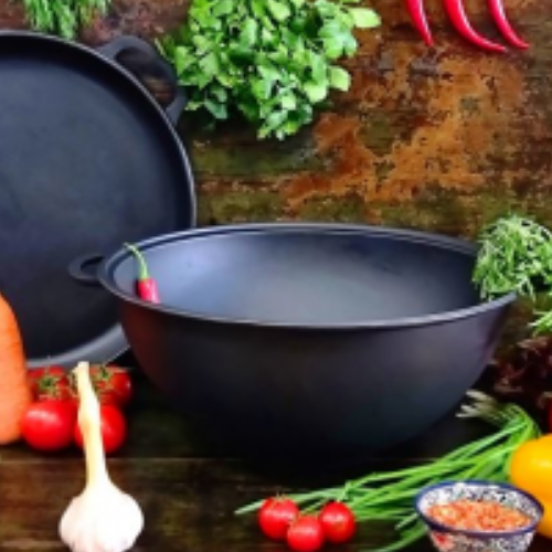 Казан узбецький WOK 15л з кришкою-сковородою | Зображення 2