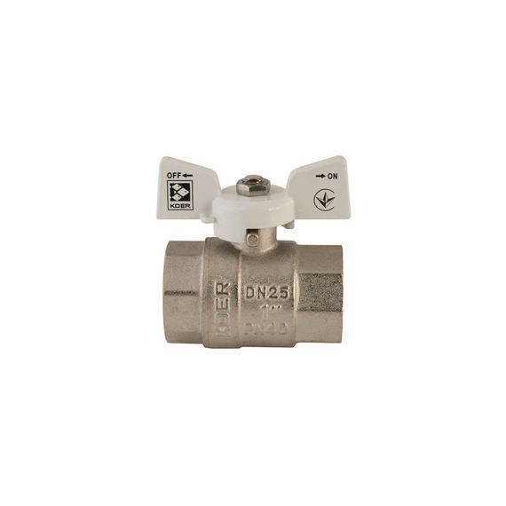 Кран шаровой Koer 1" ГГМ (KR.217.W) белый (KR0180) | Зображення 2