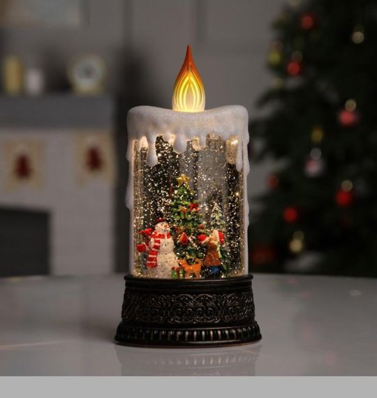 Новорічний нічник Свічка зі сніговиком XPRO WDL-23016B 24,5 см (47700-10087_818)