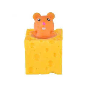 Дитяча іграшка сквіш Pop Up "Мишка у сирі" SQ-23(Brown) коричневий