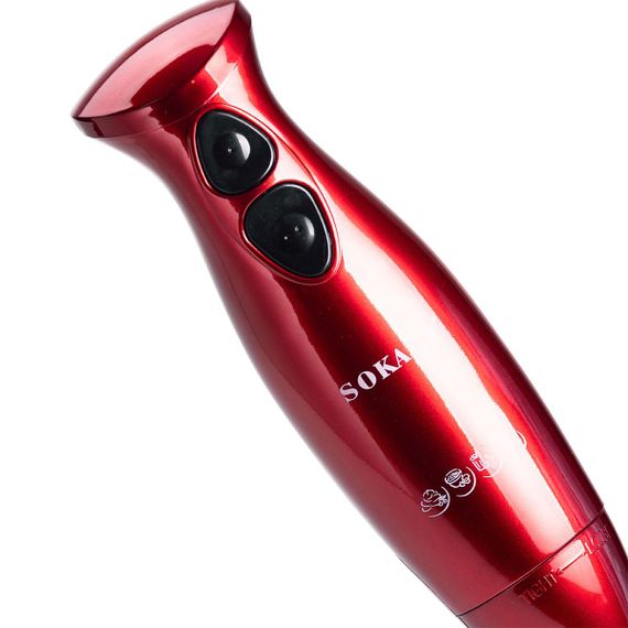 Ручний блендер занурювальний 600 Вт портативний багатофункціональний електричний Червоний SM-5011 | Зображення 1