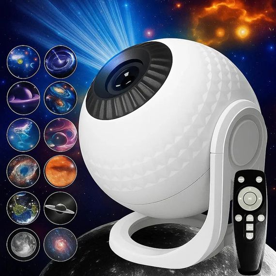 Проектор-нічник з 12 картами та пультом дистанційного керування XPRO Galaxy Projector (47754-9062_942) | Зображення 2