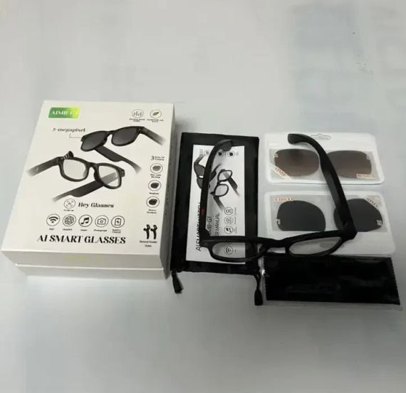 Розумні фотохромні окуляри з камерою 8MP, відеозаписом та вбудованим чатом GPT AI Smart Glasses AIMB-G1 | Зображення 6