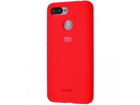 Чехол Silicone Cover Case для Xiaomi Redmi 6 (Красный)