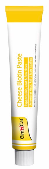 GimCat Cheese Biotin Paste паста для кошек для здоровья и красоты шерсти и кожи, 100 гр | Зображення 2