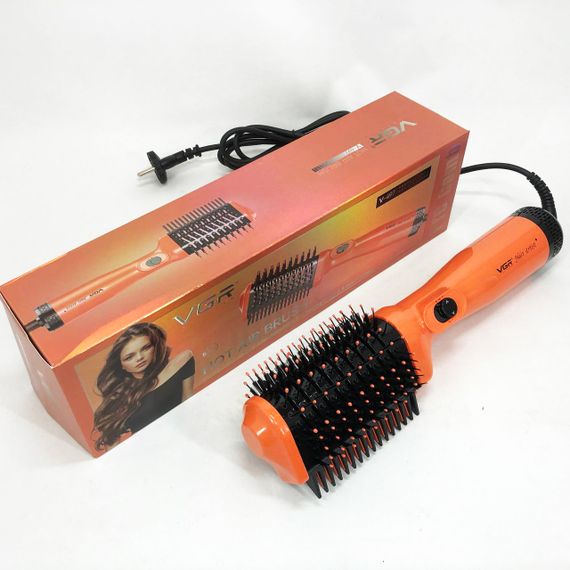 Фен стайлер для укладання та завивки волосся VGR V-497. Колір: оранжевий | Зображення 1
