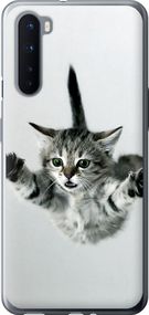 Чехол на OnePlus Nord Летящий котёнок "2322u-2046-17620"