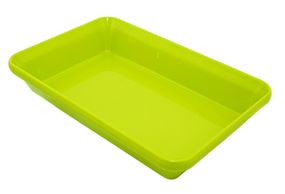 Блюдо для викладання продуктів з меламіну 30×19,5×5,5 см зелене