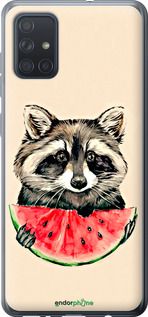 Чохол на Samsung Galaxy A71 2020 A715F Єнотик з кавуном "4605t-1826-2448"