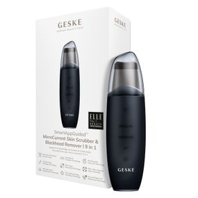Мікрострумовий скрабер для шкіри та усунення чорних точок GESKE MicroCurrent Skin Scrubber&Blackhead Remover 9в1 black