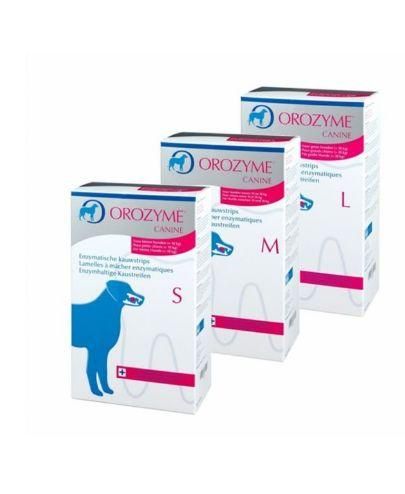 Смужки для жування Orozyme очищають зуби собаки S: для собак вагою до 10 кг