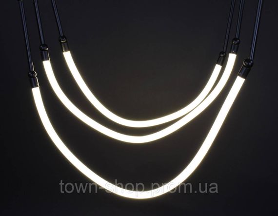 Люстра потолочная LED MBJ1-95*200-3-bk-k Черный 50-130х80х80 см. | Зображення 6