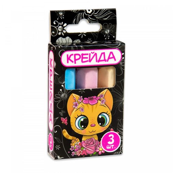 Детский Мел Карандаш Strateg 50110 разноцветный 3 шт