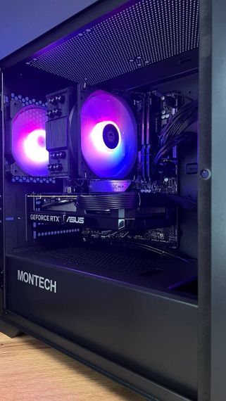 Збірка на замовлення: ігровий ПК Montech Air 100 ARGB Black Tower / AMD Ryzen 5 8400F (6 (12) ядер по 4,2 - 4,7 ГГц) / 32 ГБ DDR5 / 1000 ГБ SSD M.2 / nVidia GeForce RTX 5060, 8 ГБ GDDR6, 128-біт / 650 Вт | Зображення 4