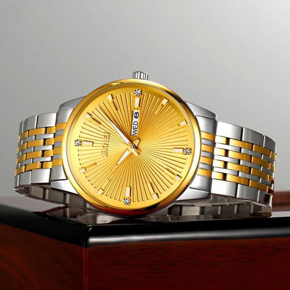 Чоловічий годинник Skmei 9323TGDGD Silver/Gold-Gold | Зображення 3