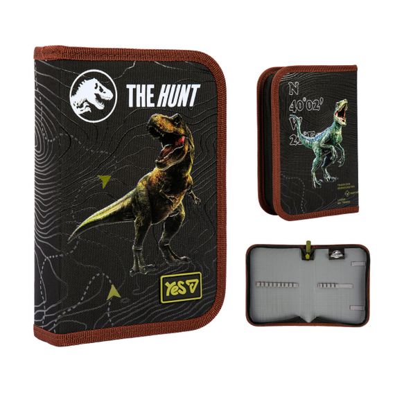 Пенал одинарний твердий без клапана YES HP-02 Jurassic World Dino 533726 3х13х21 см