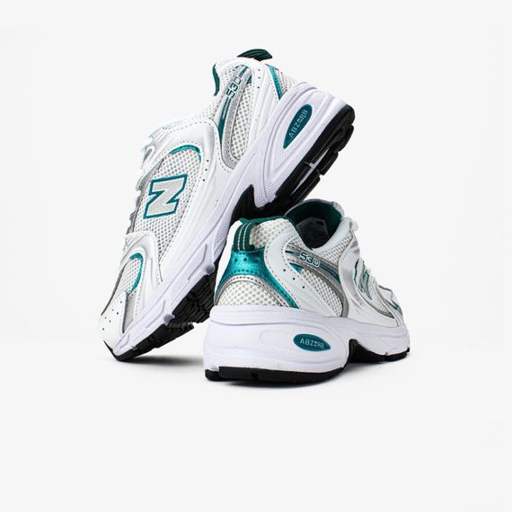 Демісезонні кросівки весна літо New Balance  колір білий/сріблястий/зелений | Зображення 7