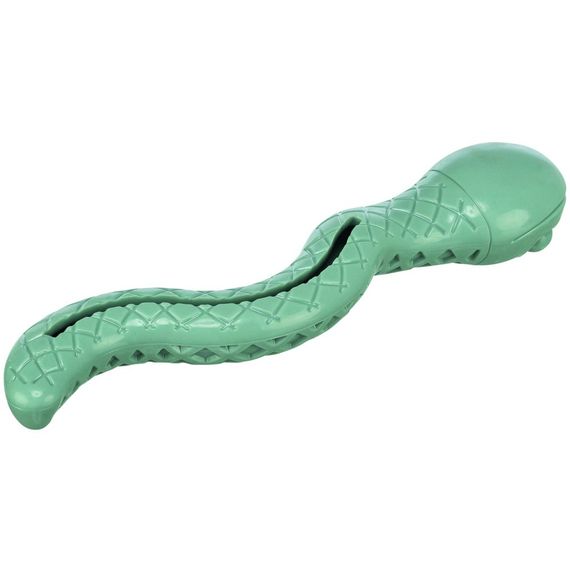Іграшка Trixie для собак Змія для ласощів термопластична гума 27 см зелена | Зображення 1