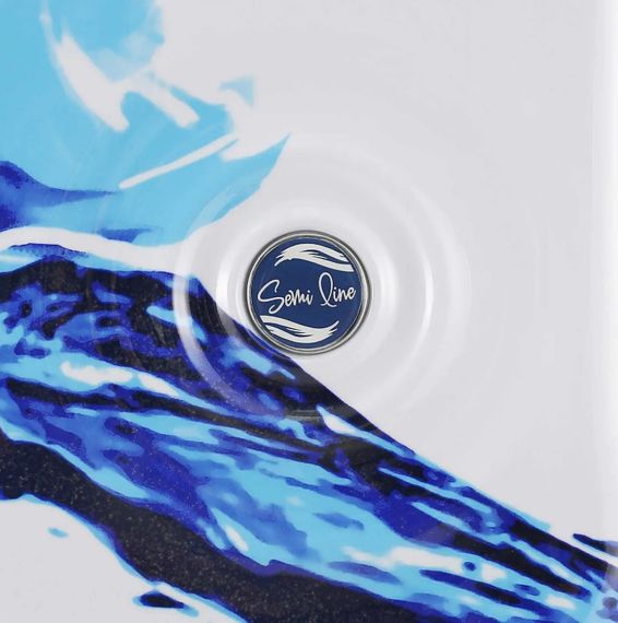 Валіза Semi Line 20" (S) White/Blue Print (T5653-1) (DAS302329) | Зображення 1