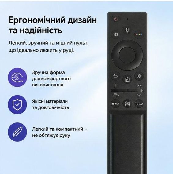 Универсальный пульт для Samsung Smart TV BN59 с микрофоном и голосовым управлением | Зображення 1