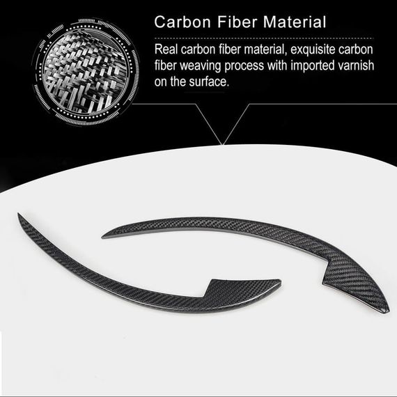 Накладки на передній бампер V2 (2011-2013, Карбон) для Ferrari 458 Italia рр | Зображення 4