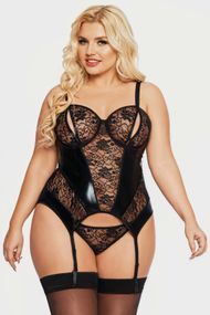 Корсеет Softline Jessica Чорний 2XL