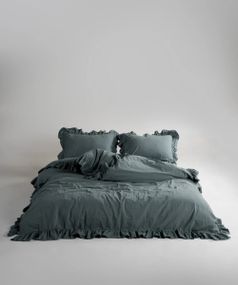 Постільна білизна Limasso Stonewashed Exclusive Ranforce 160 х 220 см Castle Rock