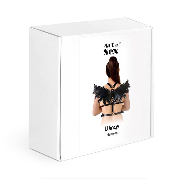 Жіноча портупея Art of Sex - Wings чорна XS-M, екошкіра | Зображення 4