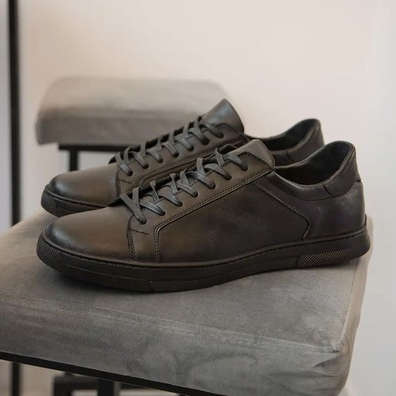 Чорні чоловічі кеди 48 розмір 32 см