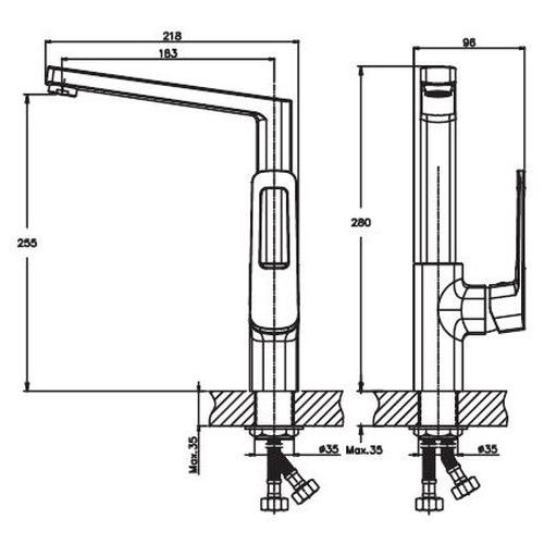 Змішувач для кухні Haiba ENIO 018 HB0891 | Зображення 1