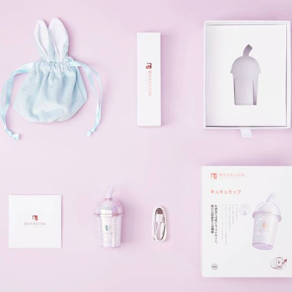 Вакуумний стимулятор у формі стаканчика з трубочкою BeYourLover Joy Cup сяючий бузковий, 9.1 см х 4.6 см sexstyle | Зображення 8