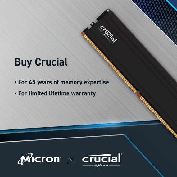 Модуль памяти для компьютера DDR5 32GB (2x16GB) 6000 MHz Micron (CP2K16G60C48U5) | Зображення 9