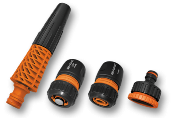 Комплект Bradas BLACK LINE з 4 елементів на шланг 1/2" (ECO-PWB5500-12)