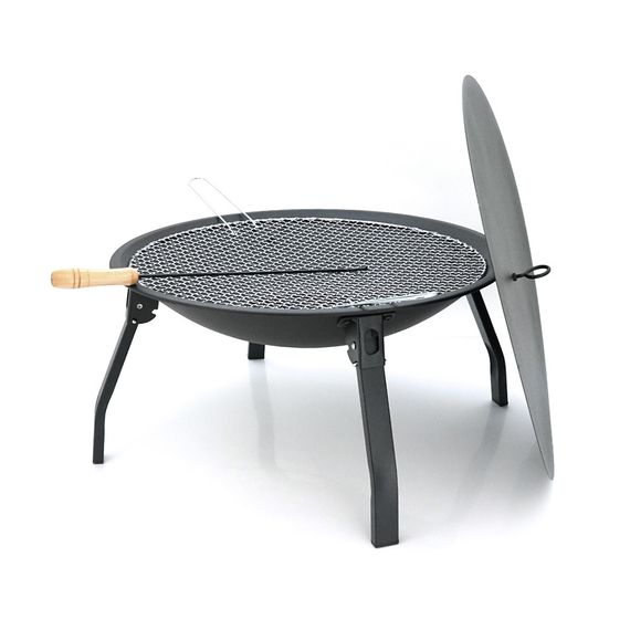 Гриль вугільний круглий, 55х28 см, Black | Зображення 3