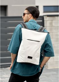 Чоловічий рюкзак Sambag RollTop X білий 41 х 27 х 18 см (24320008m)