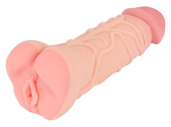 Мастурбатор -насадка Nature Skin 2in1 Extension+Mas Sex Aura | Зображення 1