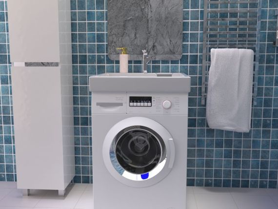 Умивальник на пральну машину акриловий Redokss San FOBOS 60х60см | Зображення 1