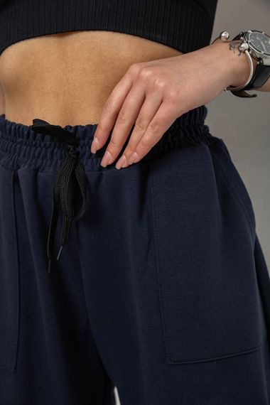 Спортивні штани жіночі, колір темно-синій, 238R347 | Зображення 4