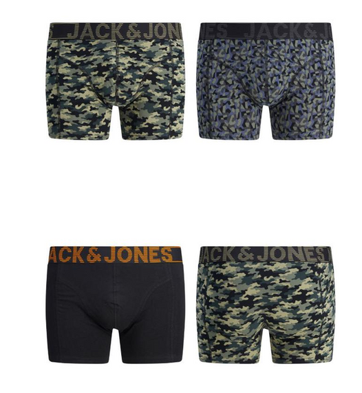 Набір чоловічих трусів боксерів Jack & Jones ADDITIONAL 3 шт в наборі | Зображення 1