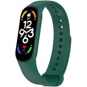 Силиконовый ремешок для Xiaomi Mi Band 7/6/5/4/3 Зеленый / Pine Needle