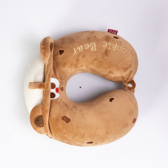 Подушка для шеи Cookie Bear U-образная, коричневый HP-56-1BR | Зображення 2