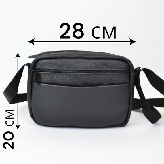 Чоловіча чорна сумка, Органайзери сумка-барсетка через плече, Поштова сумка-месенджер UQ-16 | Зображення 6