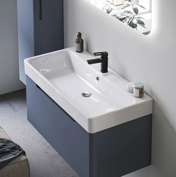 Змішувач для раковини Lidz Wawel 001 LDWAW001BLA45392 | Зображення 1